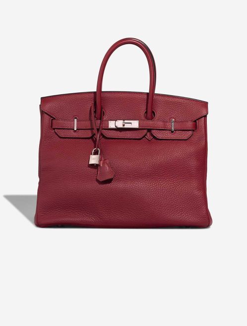 Hermès Birkin 35 Togo Dark Red Front | Sell your designer bag