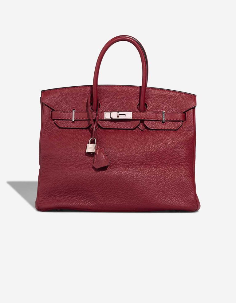 Hermès Birkin 35 Togo Dark Red Front | Sell your designer bag