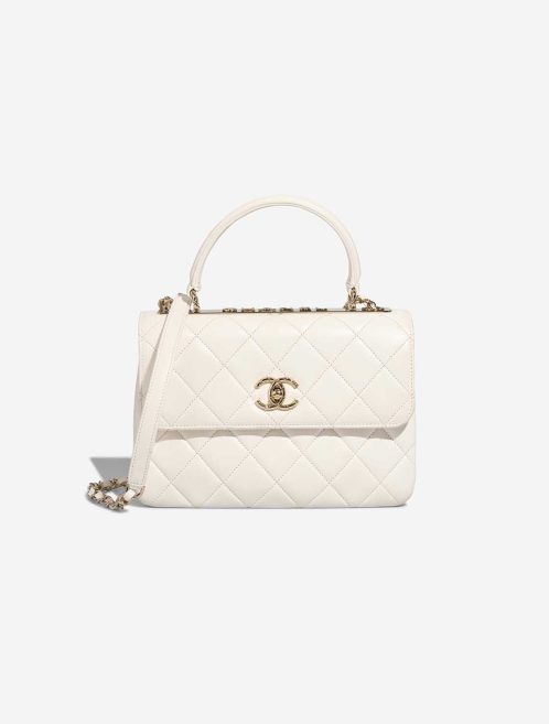 Chanel Trendy CC Medium Lamb White Front | Sell your designer bag