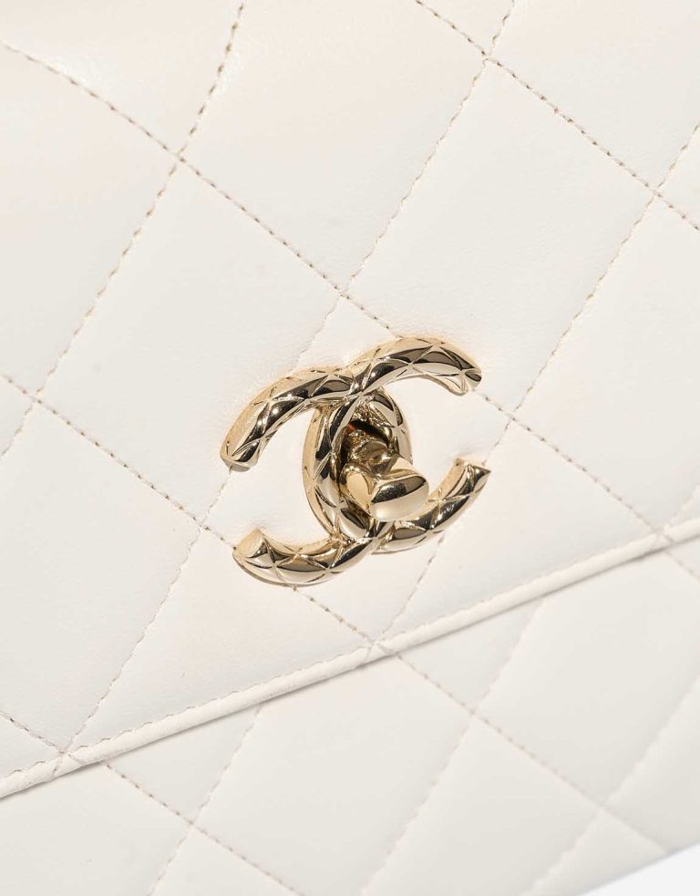 Chanel Trendy CC Medium Lamb White Closing System | Sell your designer bag