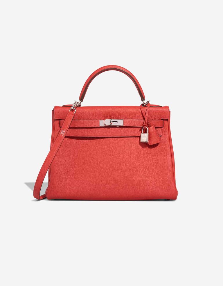 Hermès Kelly 32 Clémence Rouge Tomate Front | Sell your designer bag