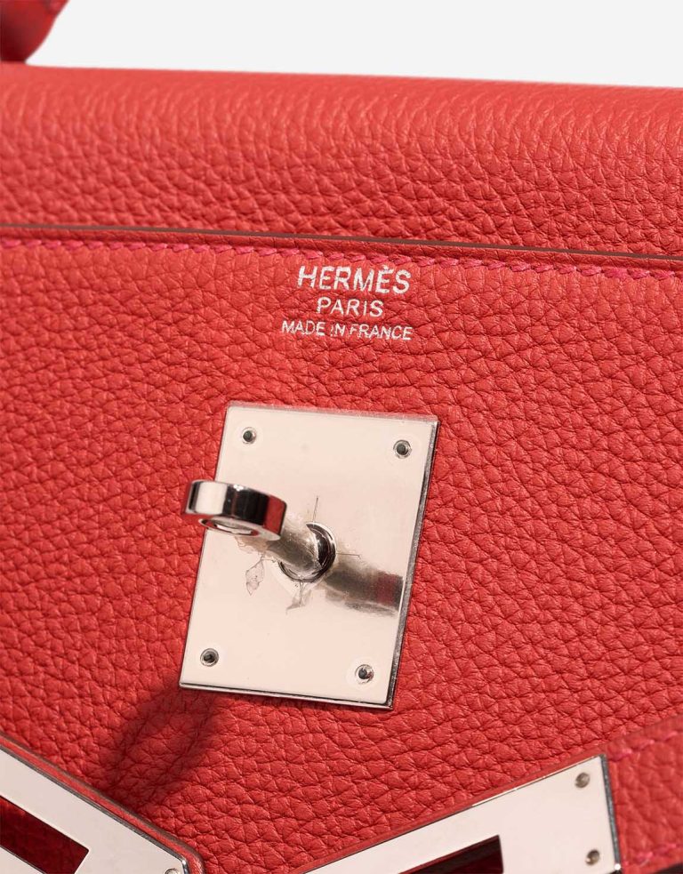 Hermès Kelly 32 Clémence Rouge Tomate Logo | Vendre votre sac de créateur