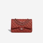 Chanel Timeless Jumbo Caviar Dark Red Front | Sell your designer bag