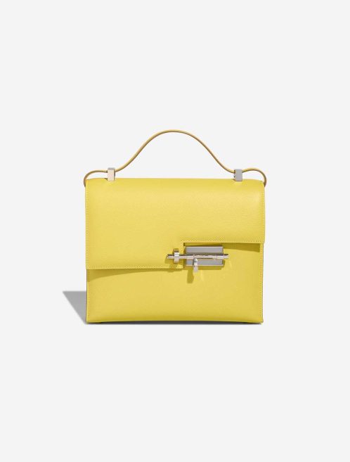 Hermès Verrou 23 Epsom Lime Front | Sell your designer bag