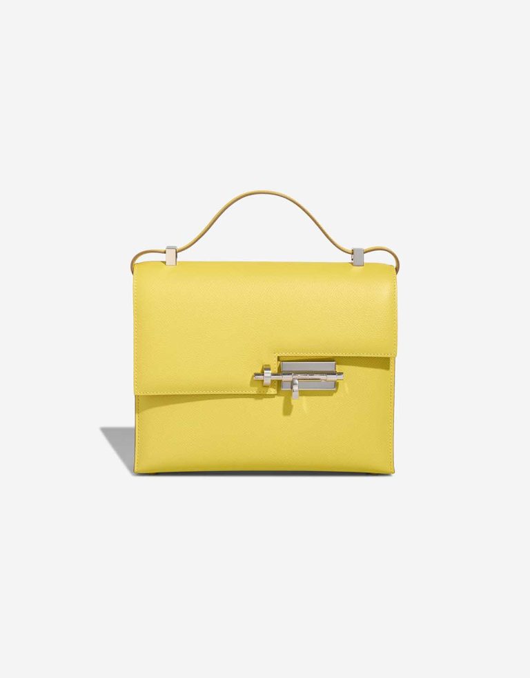 Hermès Verrou 23 Epsom Lime Front | Verkaufen Sie Ihre Designer-Tasche