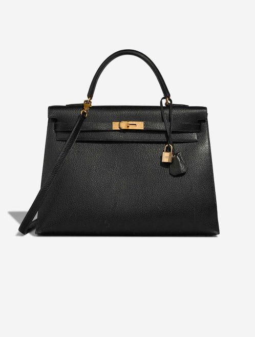 Hermès Kelly 35 Ardennes Black Front | Sell your designer bag