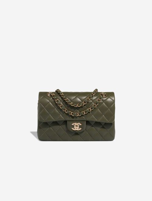 Chanel Timeless Klein Lammleder Khaki Front | Verkaufen Sie Ihre Designer-Tasche