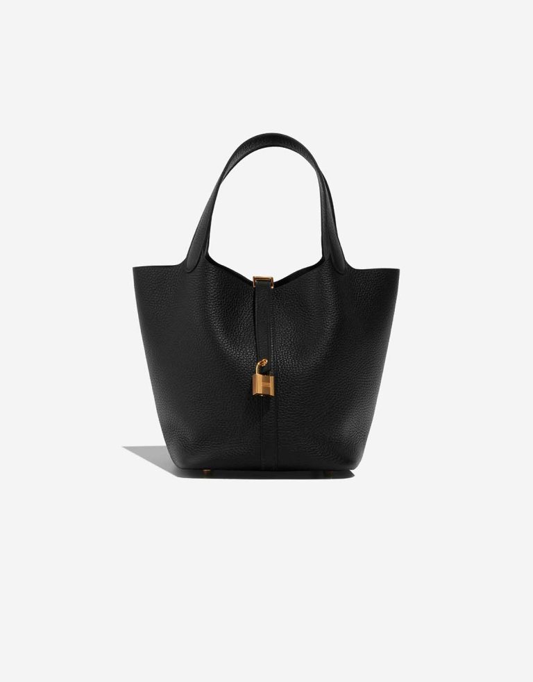 Hermès Picotin 22 Clémence Black Front | Sell your designer bag