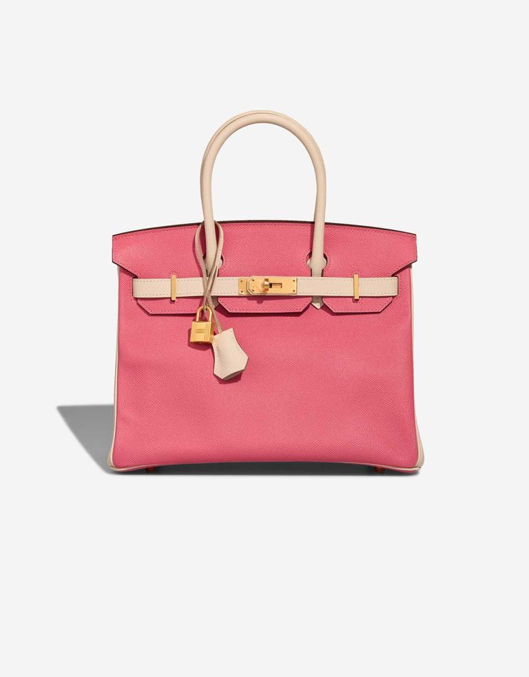 Hermès Birkin 30 HSS Rose Lipstick / Craie Front | Vendre votre sac de créateur