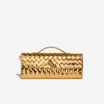 Bottega Veneta Andiamo Clutch Patent Metallic Gold Front | Verkaufen Sie Ihre Designertasche