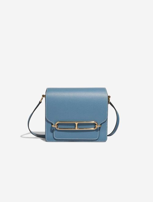 Hermès Roulis 18 Evercolor Bleu Jean Front | Verkaufen Sie Ihre Designertasche