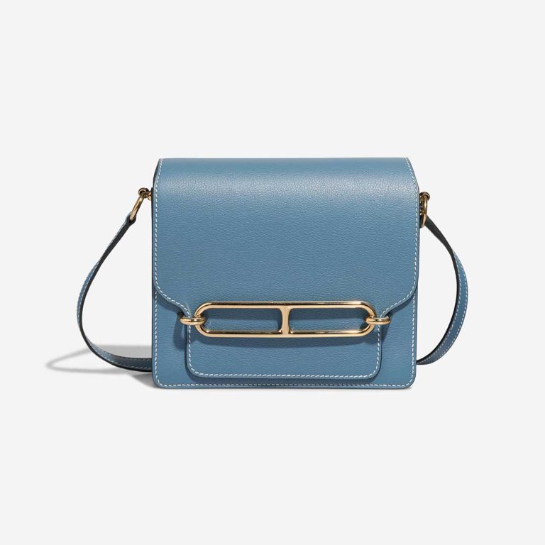 Hermès Roulis 18 Evercolor Bleu Jean Front | Sell your designer bag