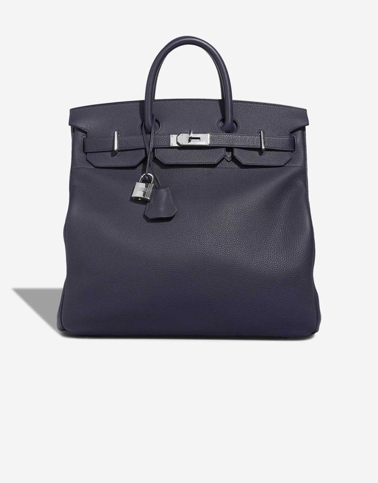 Hermès Haut à Courroies 40 Togo Bleu Nuit Front | Sell your designer bag