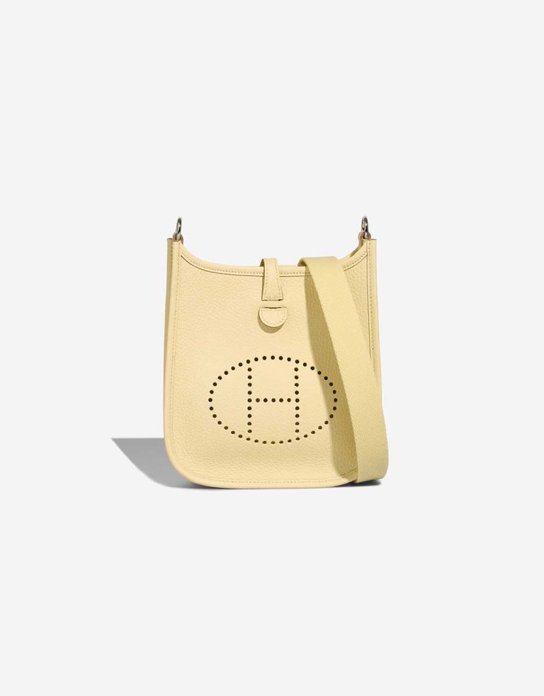 Hermès Evelyne 16 Taurillon Clémence / Amazone Jaune Milton Front | Vendre votre sac de créateur