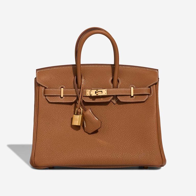 Hermès Birkin 25 Togo Gold Front | Sell your designer bag