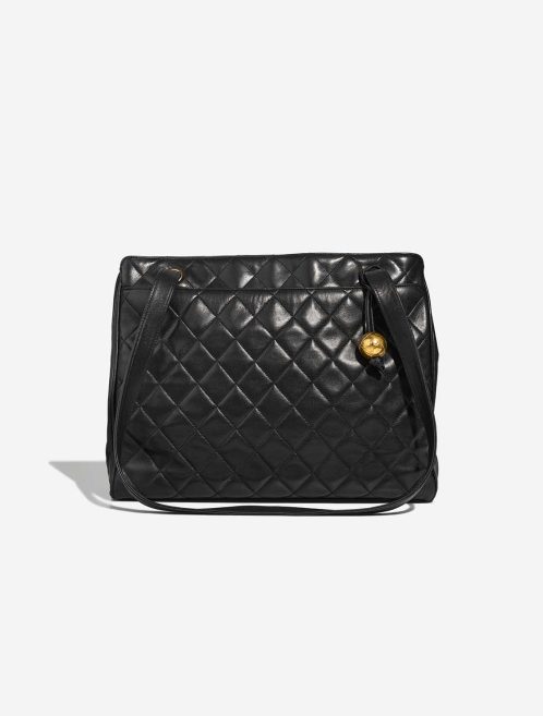 Chanel Shopping Tote Lamb Black Front | Sell your designer bag