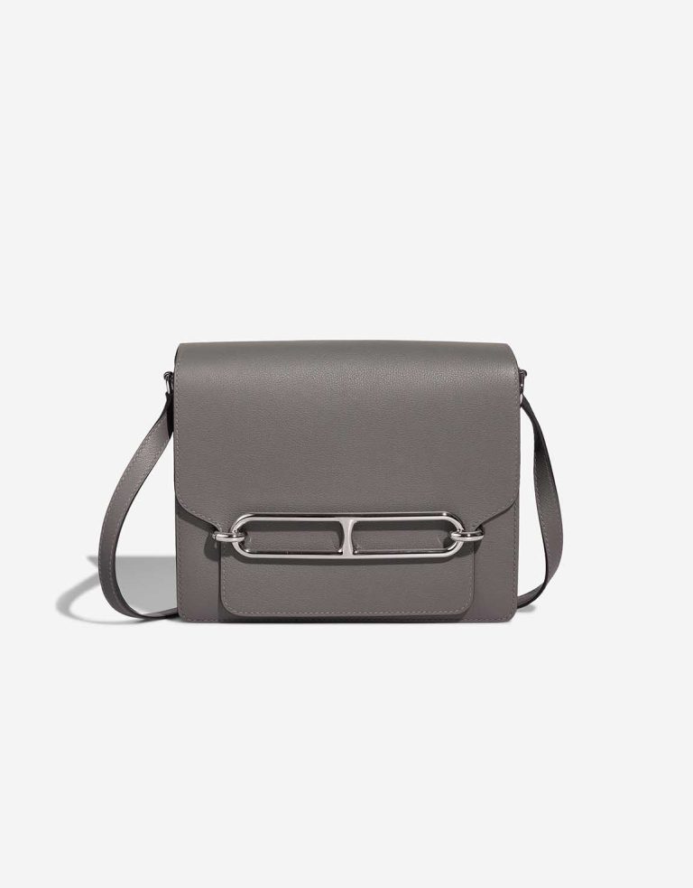 Hermès Roulis 23 Clémence Gris Meyer Front | Sell your designer bag