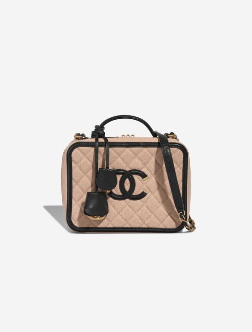 Chanel Vanity Large Caviar Beige / Black Front | Sell your designer bag