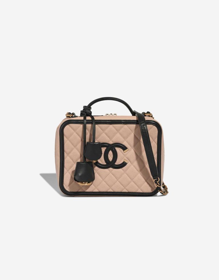 Chanel Vanity Large Caviar Beige / Black Front | Vendez votre sac de créateur