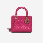 Dior Lady Medium Lammleder Pink Front | Verkaufen Sie Ihre Designer-Tasche