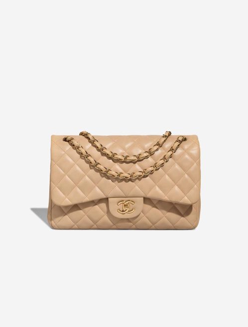 Chanel Timeless Jumbo Lamb Beige Front | Sell your designer bag