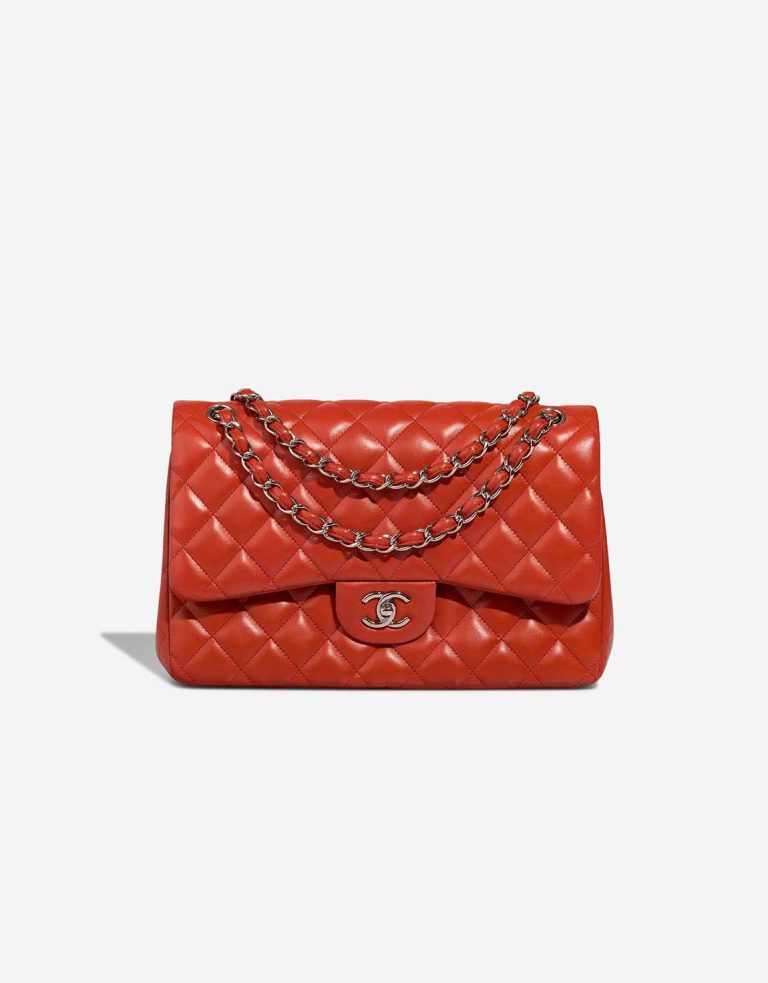 Chanel Timeless Jumbo Lamb Red Front | Sell your designer bag