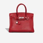 Hermès Birkin 30 Chèvre de Coromandel Rouge Vif Front | Verkaufen Sie Ihre Designer-Tasche