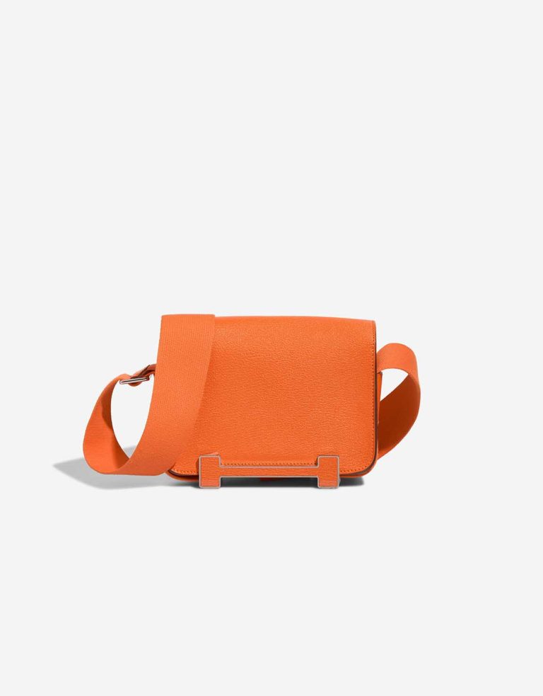 Hermès Geta Chèvre Orange H Front | Sell your designer bag