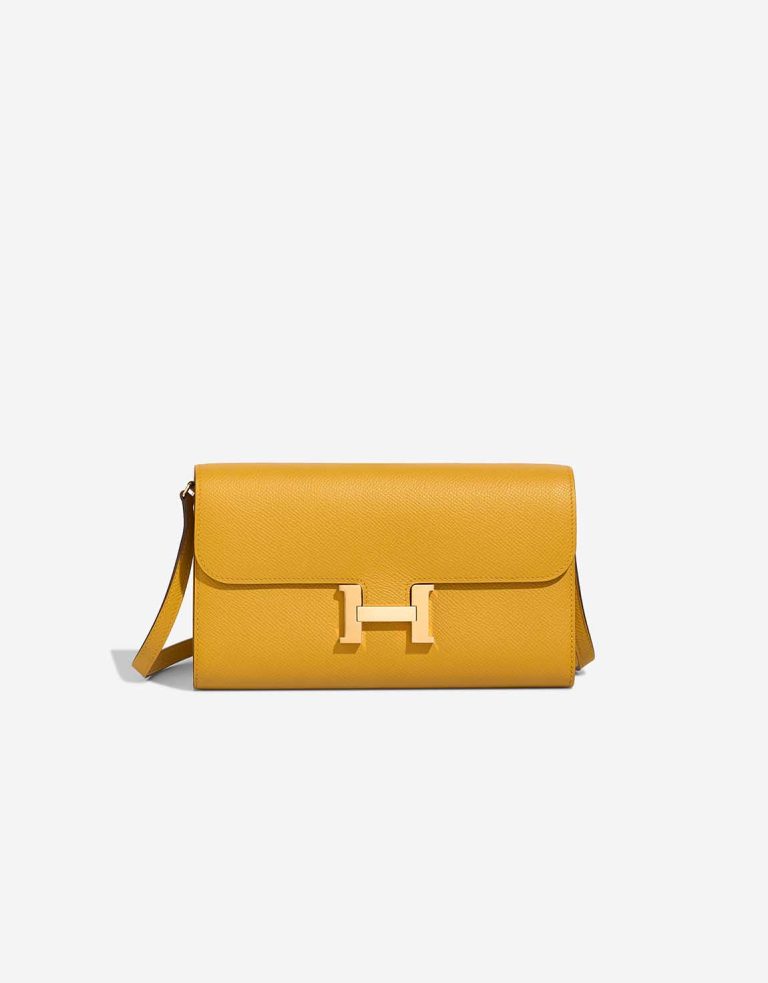 Hermès Constance To Go Epsom Jaune Ambre Front | Vendre votre sac de créateur