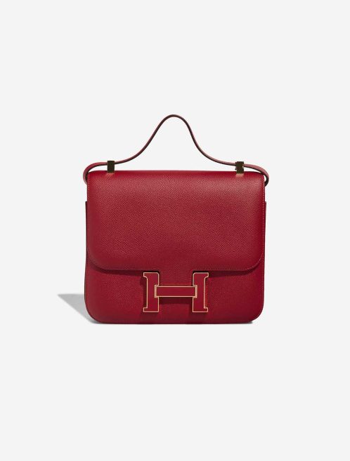 Hermès Constance 24 Epsom Rouge Grenat / Bougainvillier Front | Sell your designer bag