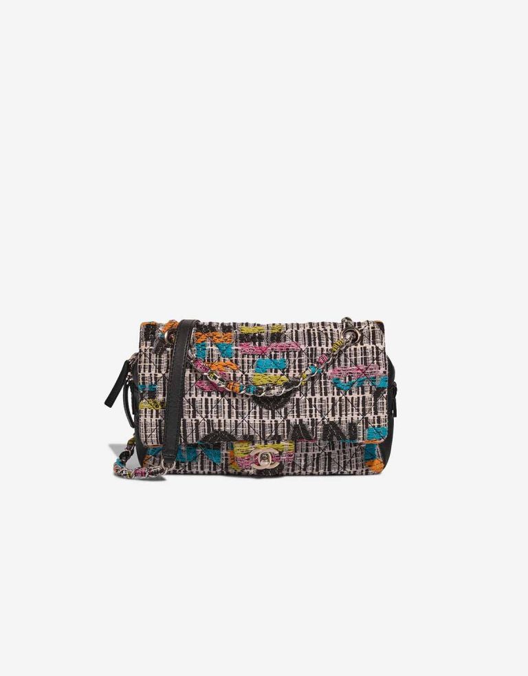 Chanel Timeless Medium Tweed Multicolour Front | Vendez votre sac de créateur