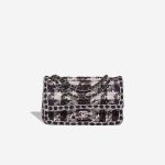 Chanel Timeless Medium Tweed Black / White / Purple Front | Sell your designer bag