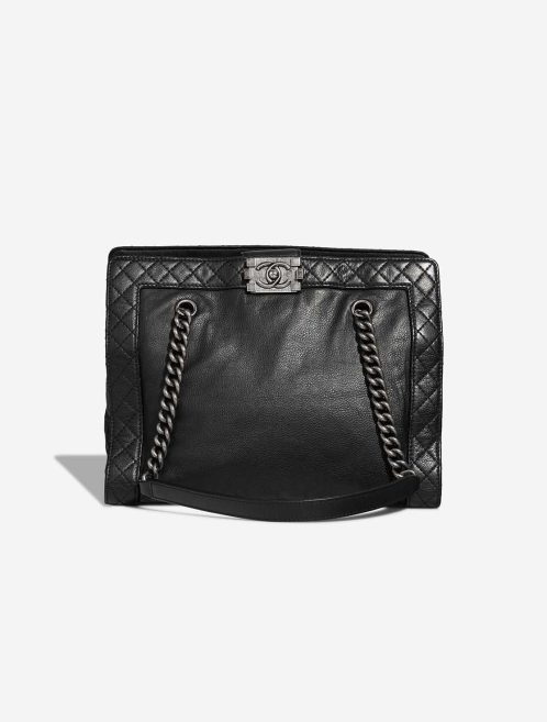 Chanel Shopping Tote Calf Black Front | Sell your designer bag