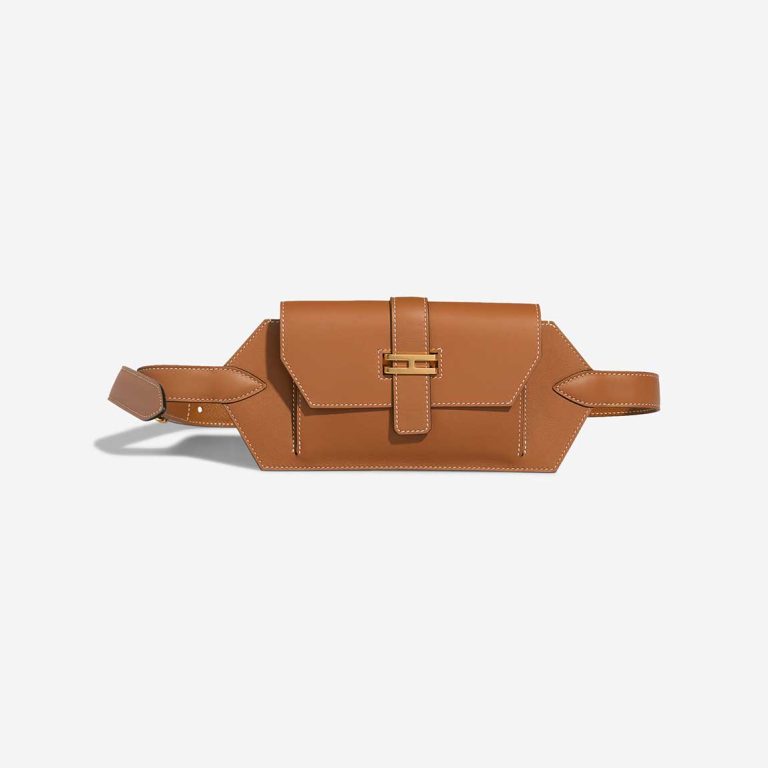 Hermès Elan Pocket 24 Swift Gold Front | Sell your designer bag