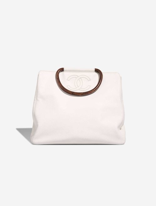 Chanel Shopping Tote Caviar White Front | Sell your designer bag