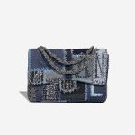 Chanel Timeless Jumbo Fabric / Denim Blue Front | Sell your designer bag