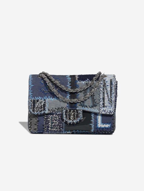 Chanel Timeless Jumbo Fabric / Denim Blue Front | Sell your designer bag