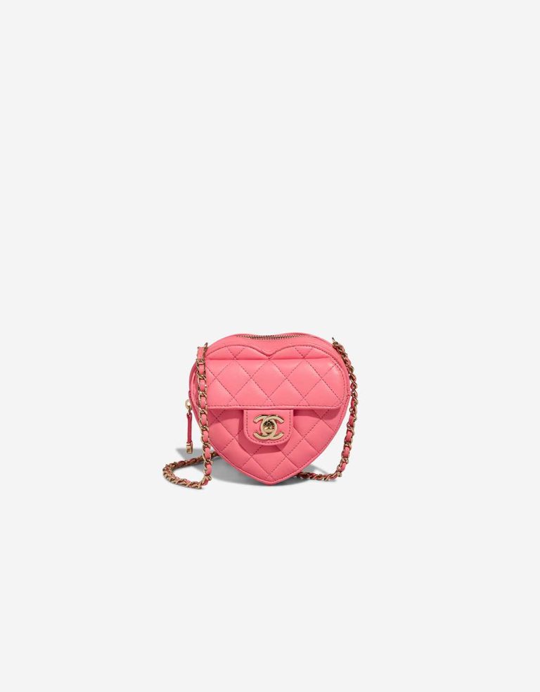 Chanel Timeless Heart Small Lamb Pink Front | Sell your designer bag