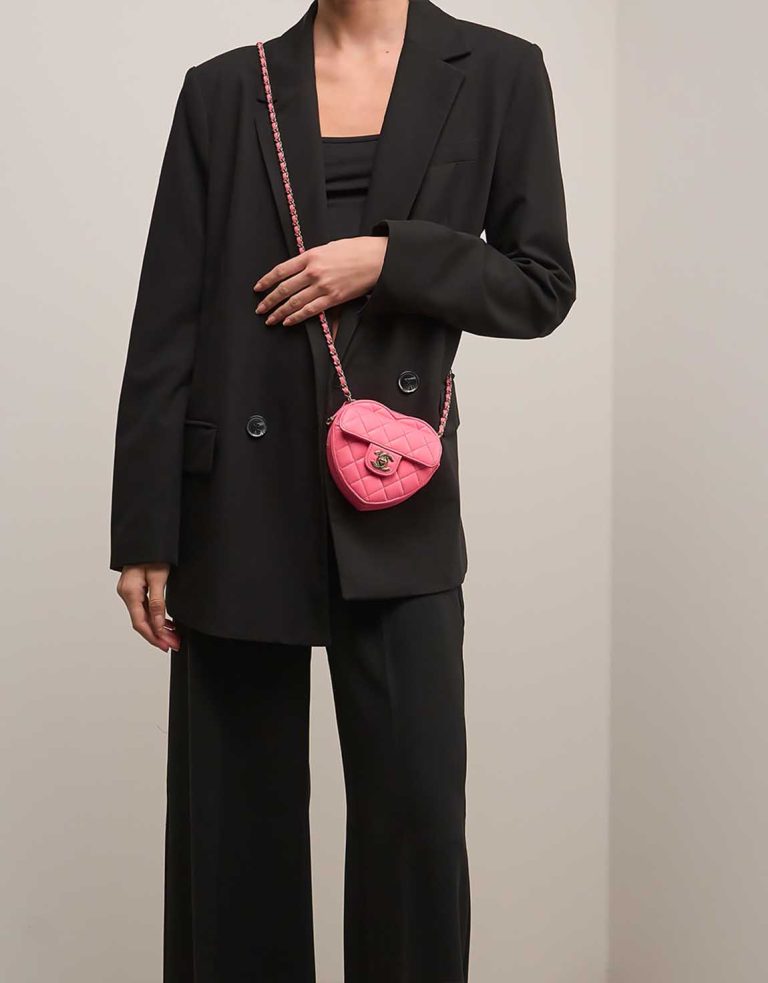 Chanel Timeless Heart Small Lamb Pink Front | Sell your designer bag