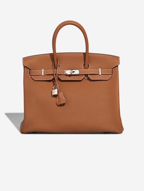 Hermès Birkin 35 Togo Gold Front | Vendez votre sac de créateur