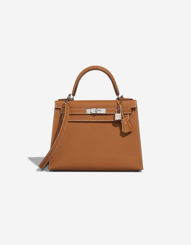 Hermès Kelly 28 Epsom Gold Front | Vendez votre sac de créateur