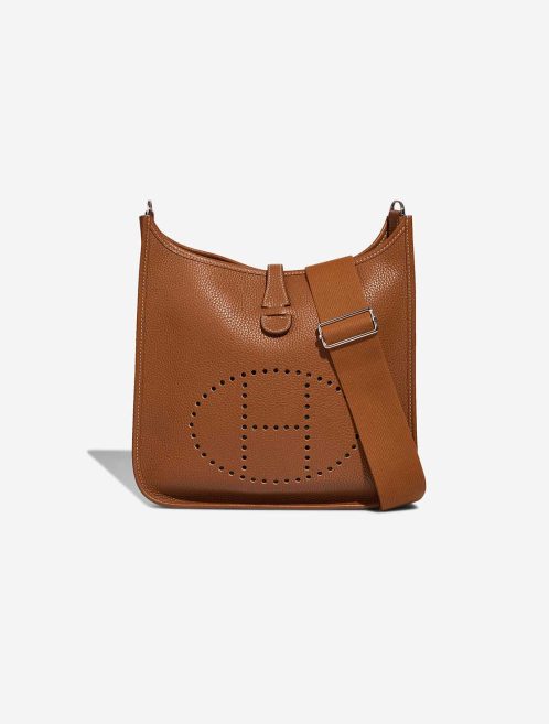 Hermès Evelyne 29 Taurillon Clémence Gold Front | Sell your designer bag