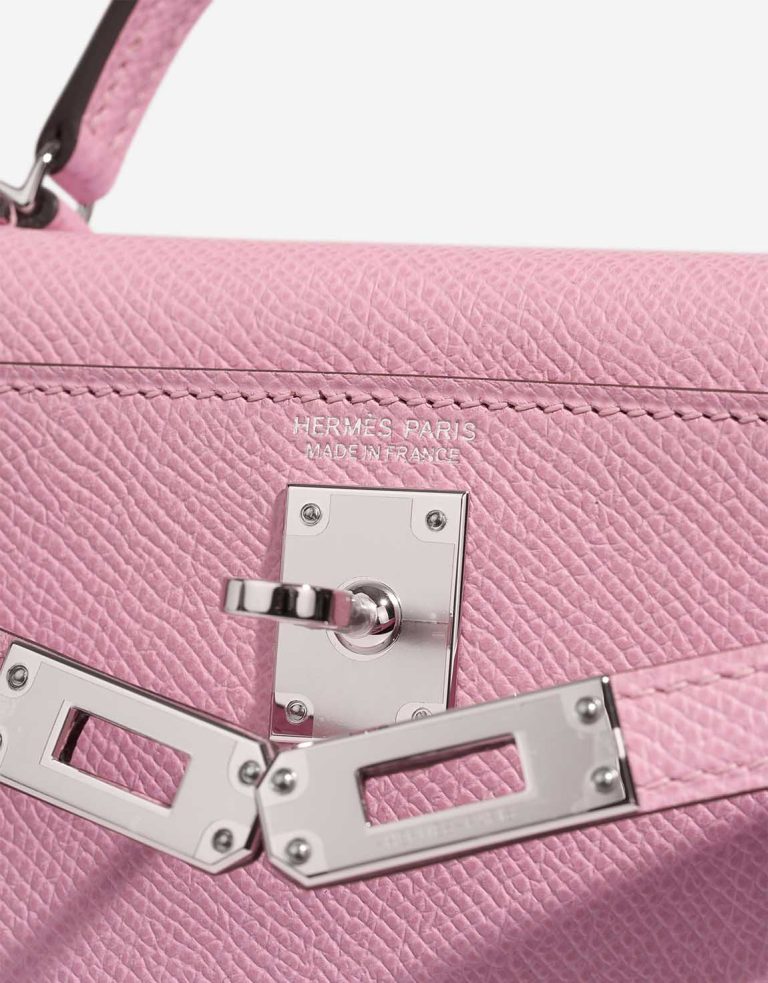 Hermès Kelly Mini Epsom Mauve Sylvestre Logo | Verkaufen Sie Ihre Designer-Tasche