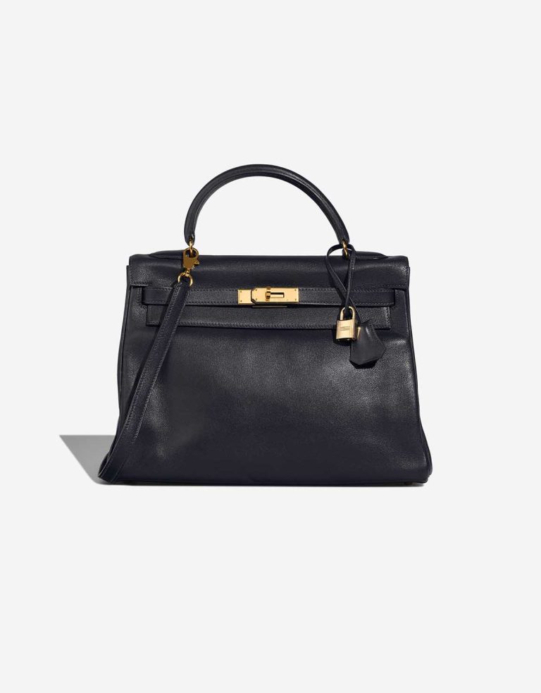 Hermès Kelly 32 Gulliver Bleu Marine Front | Sell your designer bag