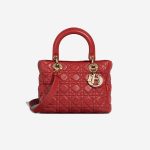 Dior Lady Medium Calf Red Front | Sell your designer bag