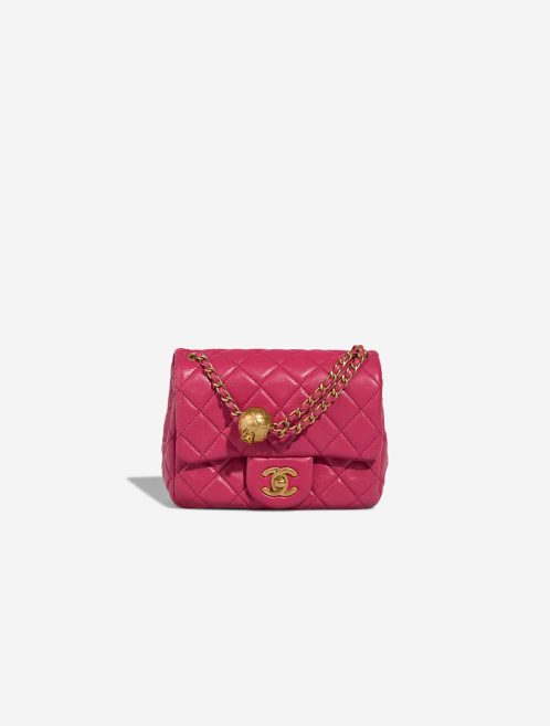 Chanel Timeless Mini Square Lamb Pink Front | Sell your designer bag