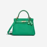 Hermès Kelly 25 Touch Togo / Niloticus Lizard Menthe Front | Verkaufen Sie Ihre Designer-Tasche