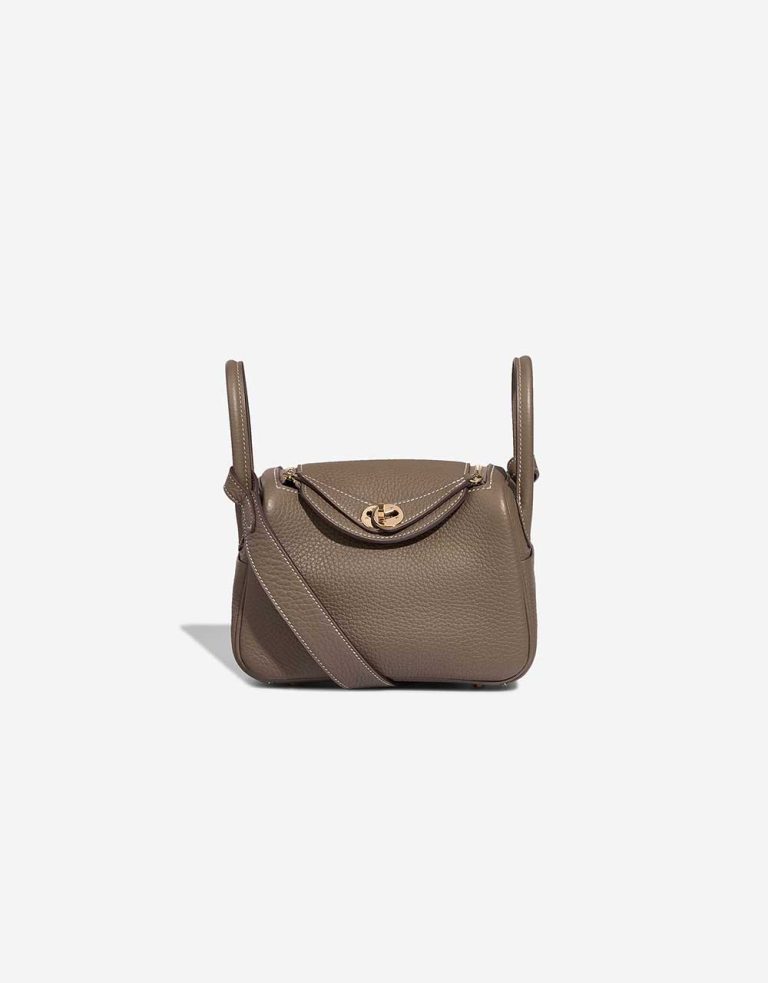 Hermès Lindy Mini Clémence Étoupe Front | Sell your designer bag