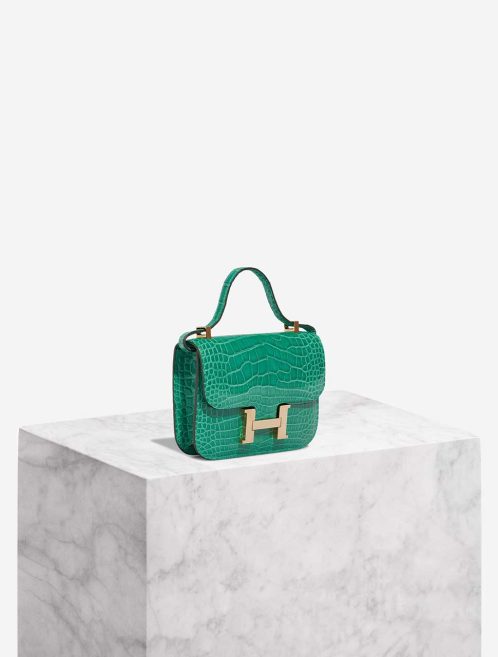 Hermès Constance Micro Alligator Mississippi Vert Jade Front | Sell your designer bag