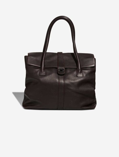 Chanel Shopper Calf Dark Brown Front | Sell your designer bag